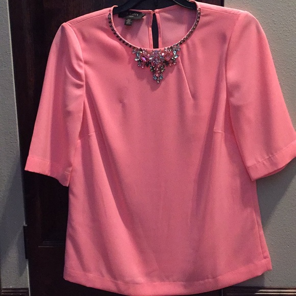 Ted Baker London Size Hot Pink Blouse 